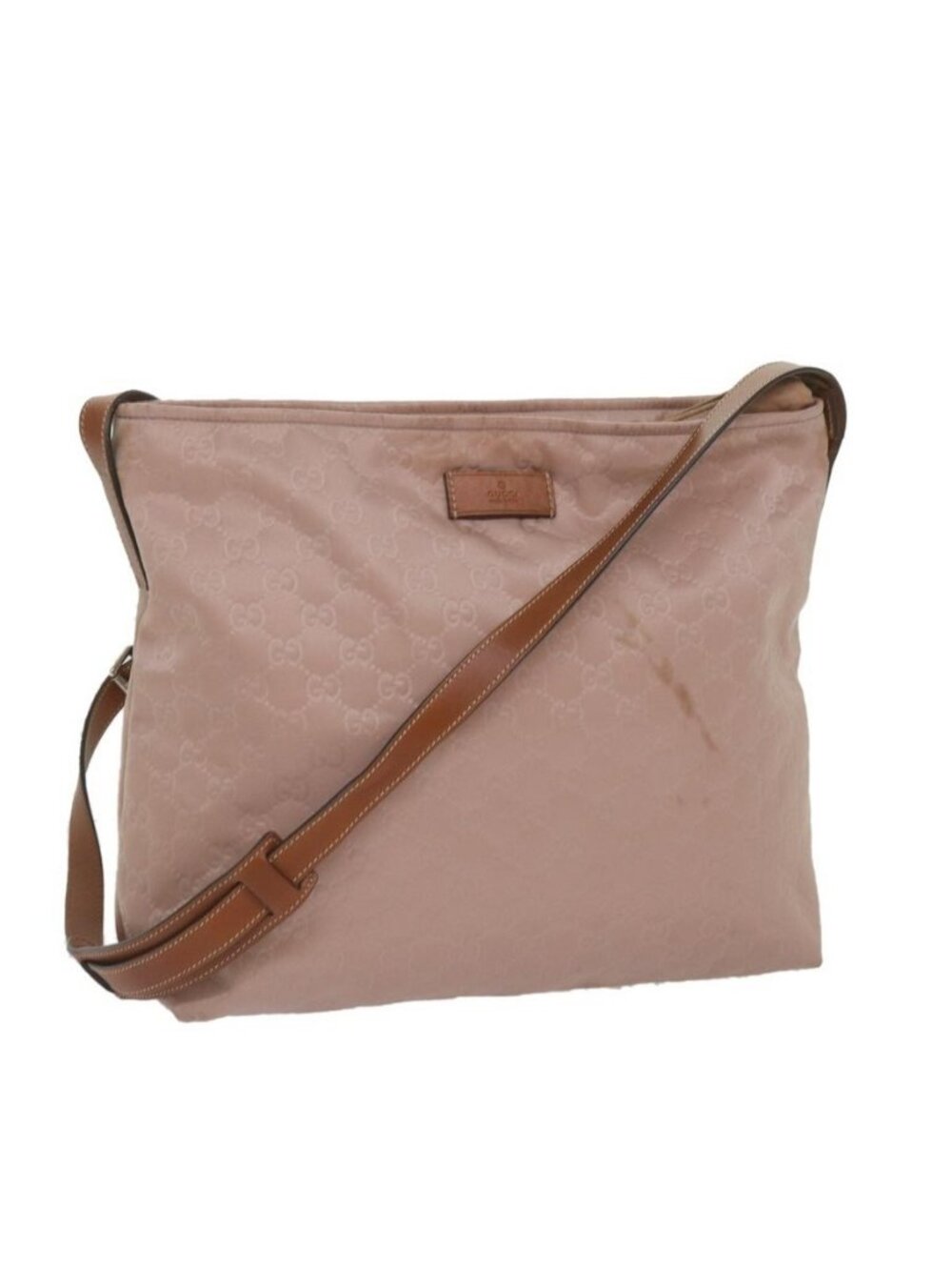 Authentic GUCCI GG Canvas Shoulder Bag Pink 308840